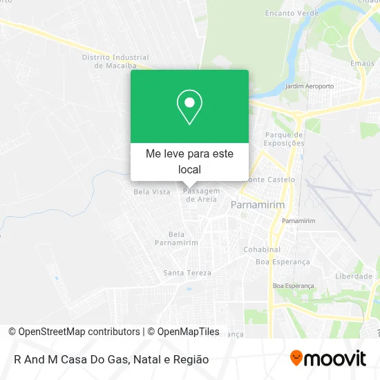 R And M Casa Do Gas mapa