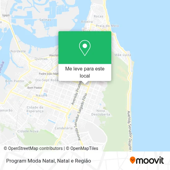 Program Moda Natal mapa