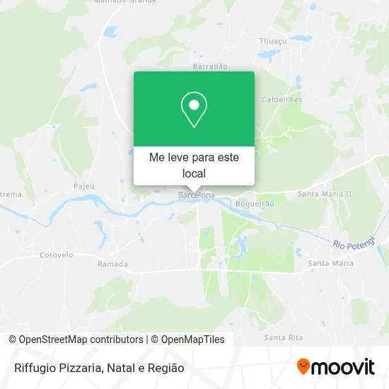 Riffugio Pizzaria mapa