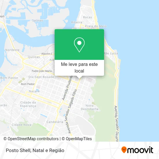Posto Shell mapa