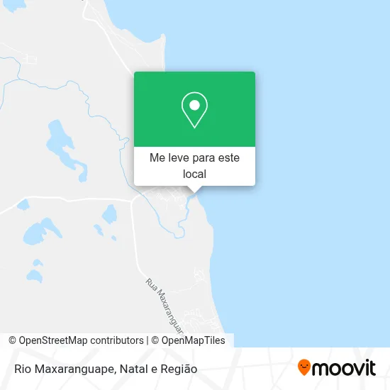 Rio Maxaranguape mapa