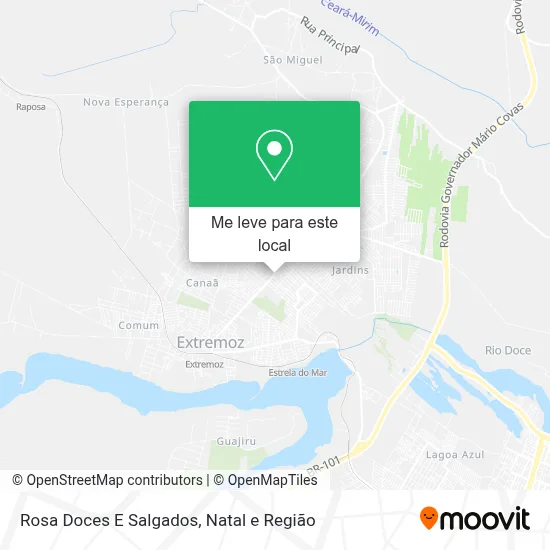 Rosa Doces E Salgados mapa