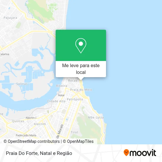 Praia Do Forte mapa