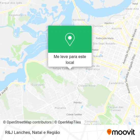 R&J Lanches mapa