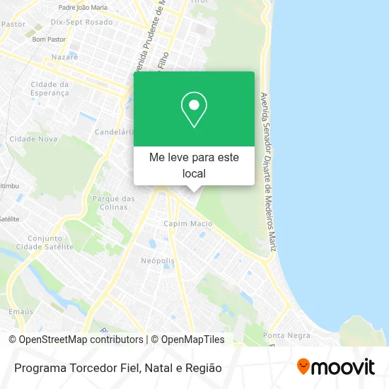 Programa Torcedor Fiel mapa