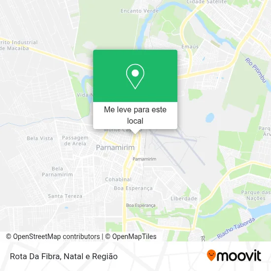 Rota Da Fibra mapa