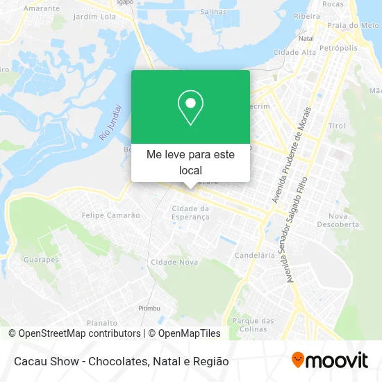 Cacau Show - Chocolates mapa