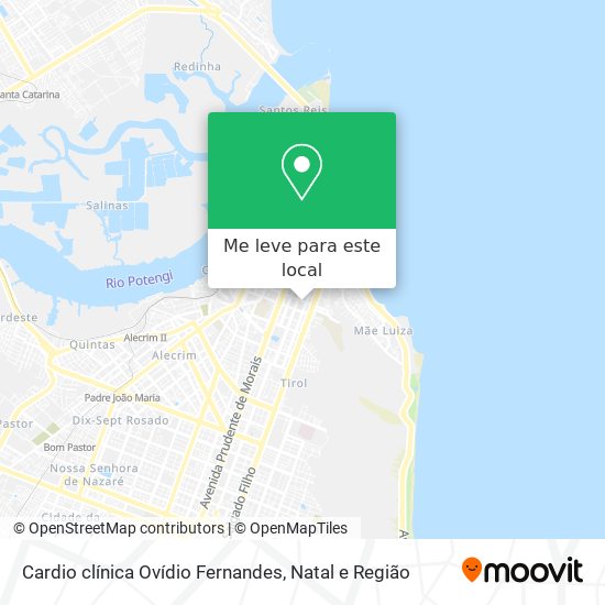 Cardio clínica Ovídio Fernandes mapa
