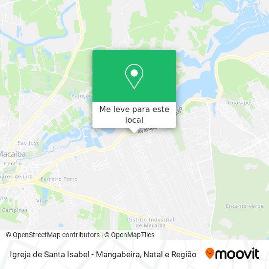 Igreja de Santa Isabel - Mangabeira mapa