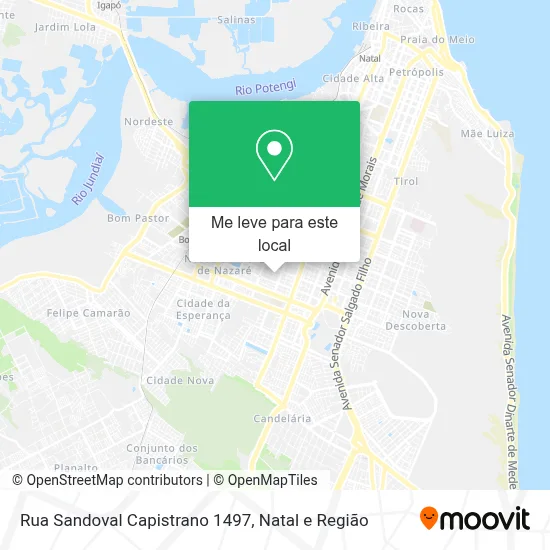 Rua Sandoval Capistrano 1497 mapa