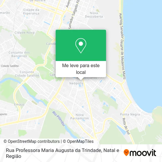 Rua Professora Maria Augusta da Trindade mapa