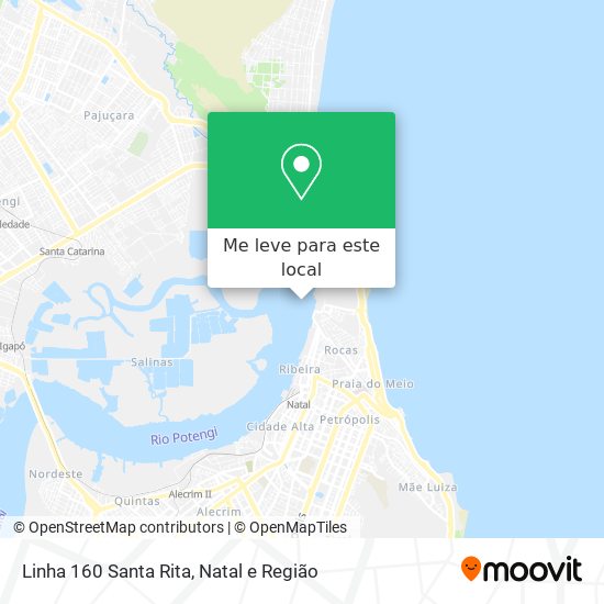 Linha 160 Santa Rita mapa