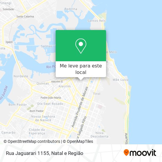 Rua Jaguarari 1155 mapa