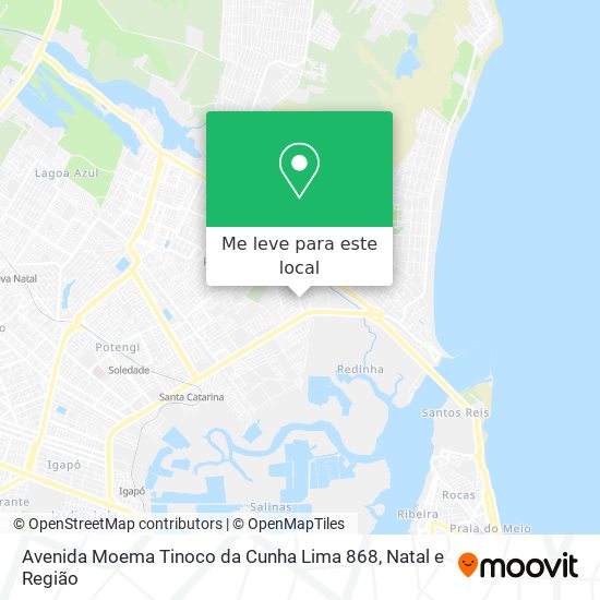 Avenida Moema Tinoco da Cunha Lima 868 mapa