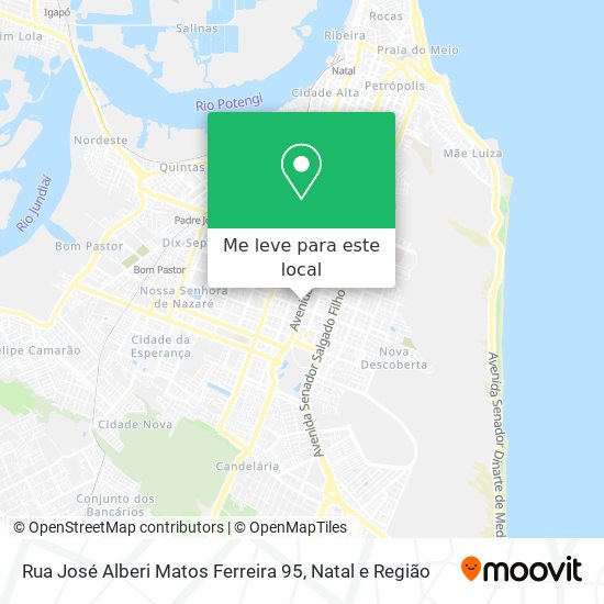 Rua José Alberi Matos Ferreira 95 mapa