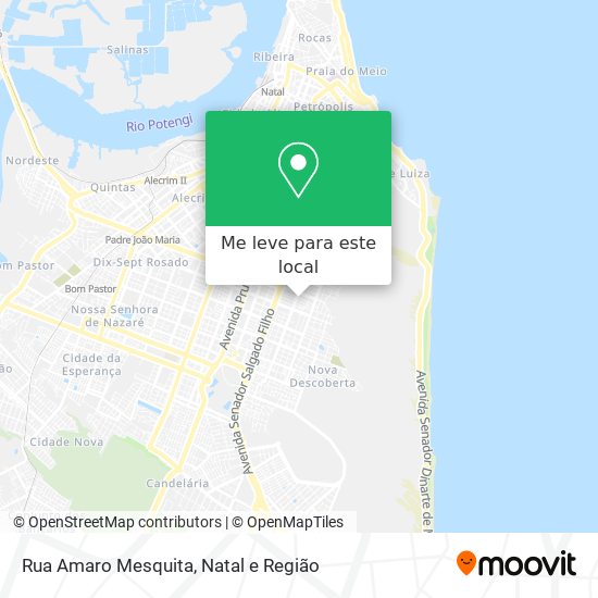 Rua Amaro Mesquita mapa