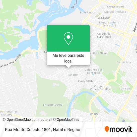 Rua Monte Celeste 1801 mapa