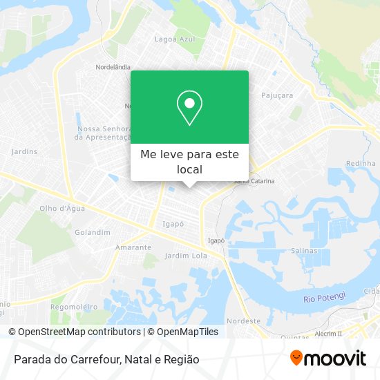 Parada do Carrefour mapa