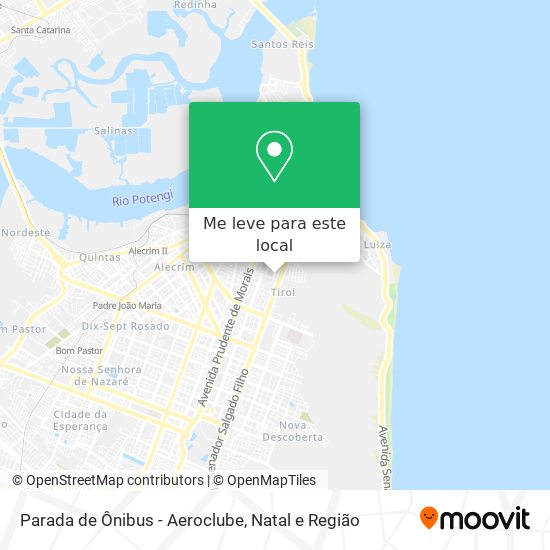 Parada de Ônibus - Aeroclube mapa