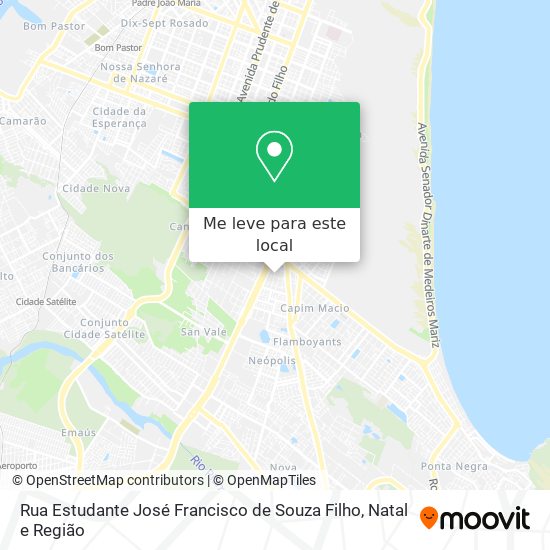 Rua Estudante José Francisco de Souza Filho mapa