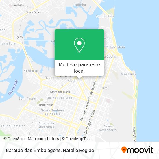 Baratão das Embalagens mapa