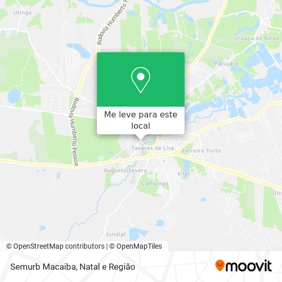 Semurb Macaiba mapa