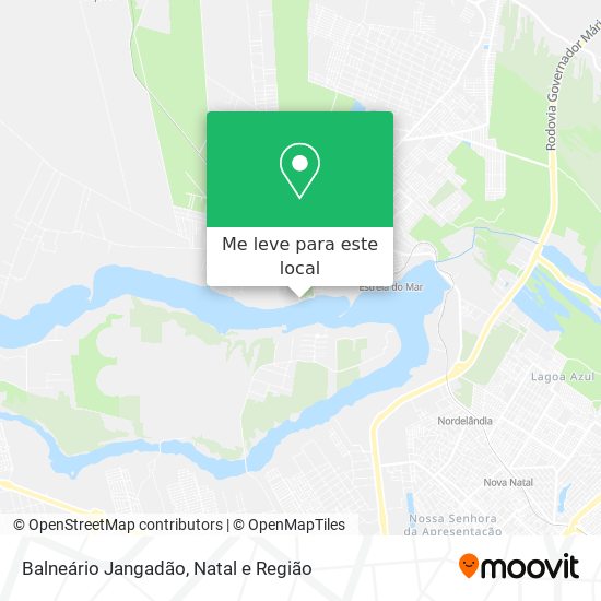 Balneário Jangadão mapa