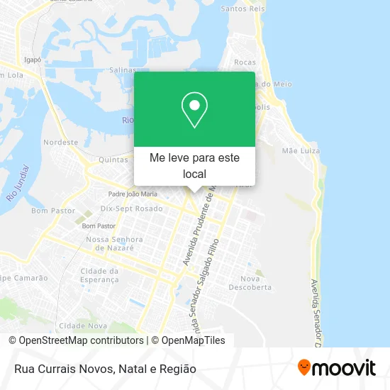 Rua Currais Novos mapa
