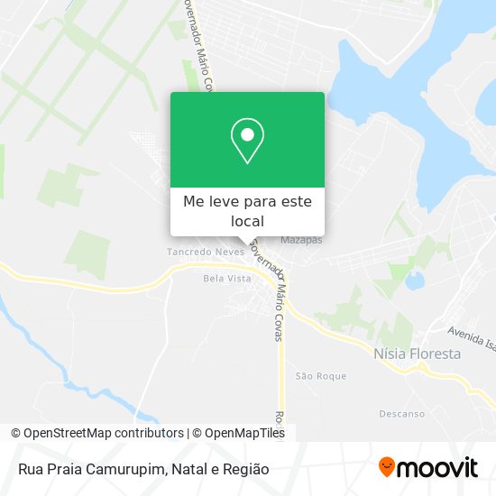 Rua Praia Camurupim mapa