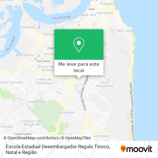 Escola Estadual Desembargador Regulo Tinoco mapa