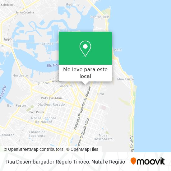 Rua Desembargador Régulo Tinoco mapa