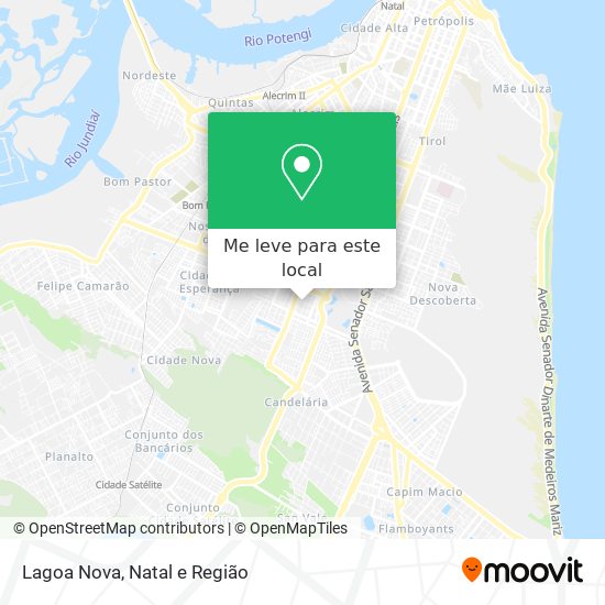 Lagoa Nova mapa