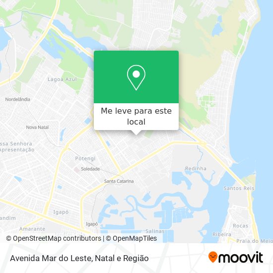 Avenida Mar do Leste mapa