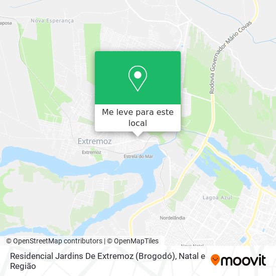 Residencial Jardins De Extremoz (Brogodó) mapa