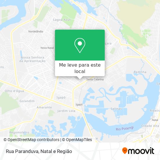 Rua Paranduva mapa