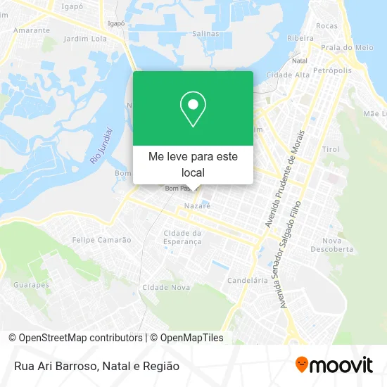 Rua Ari Barroso mapa