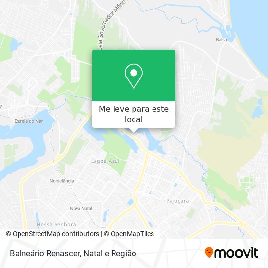 Balneário Renascer mapa