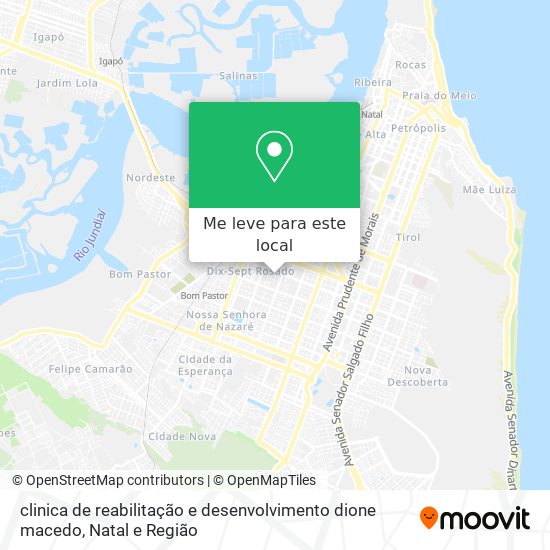 clinica de reabilitação e desenvolvimento dione macedo mapa