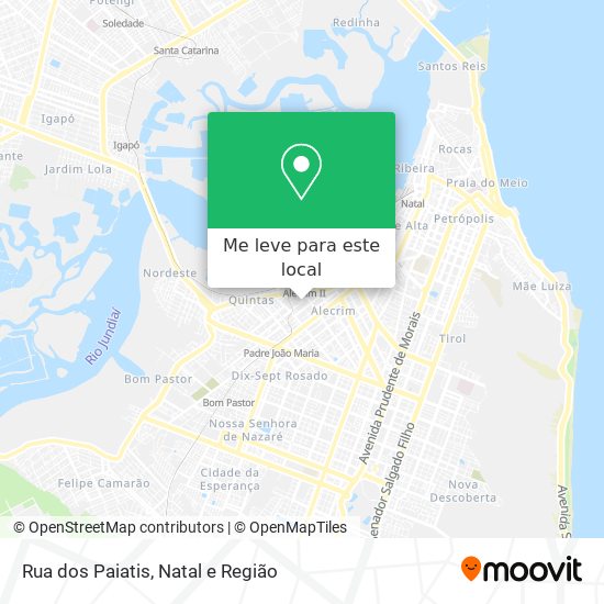 Rua dos Paiatis mapa