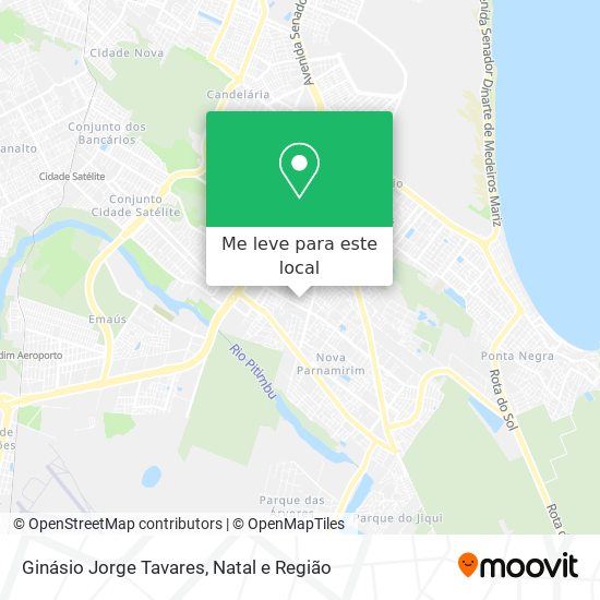 Ginásio Jorge Tavares mapa