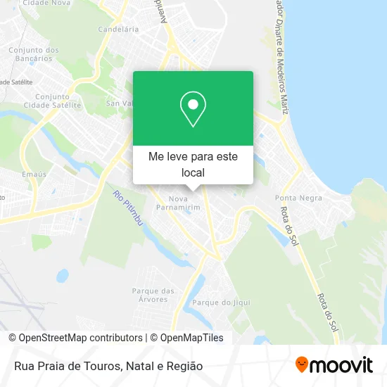 Rua Praia de Touros mapa