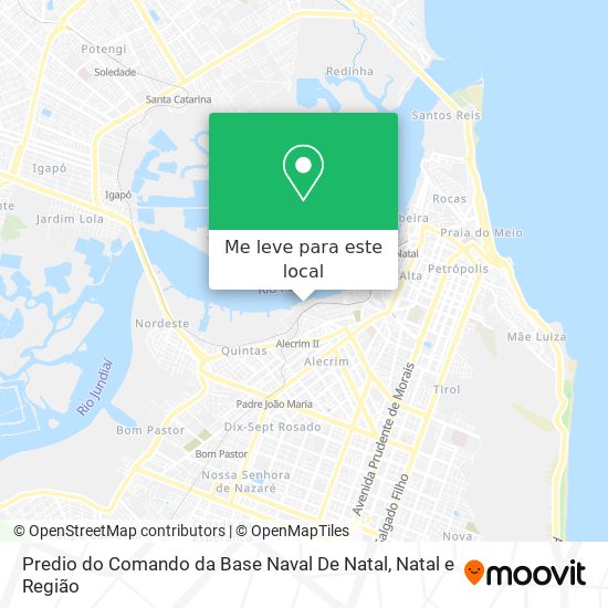 Predio do Comando da Base Naval De Natal mapa