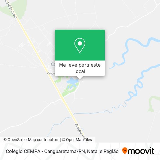 Colégio CEMPA - Canguaretama / RN mapa