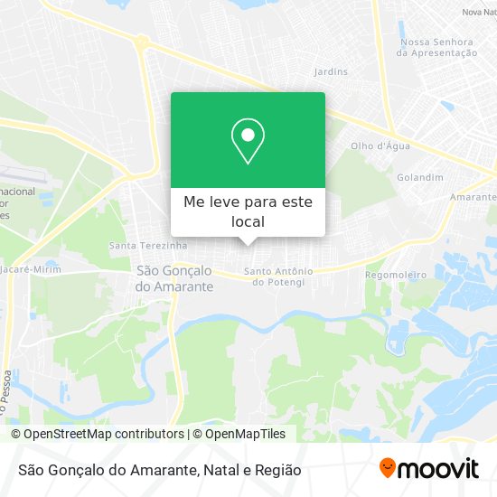 São Gonçalo do Amarante mapa