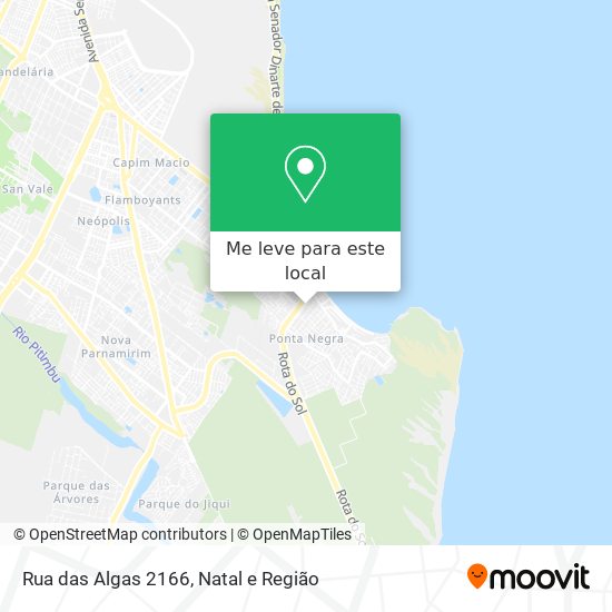 Rua das Algas 2166 mapa