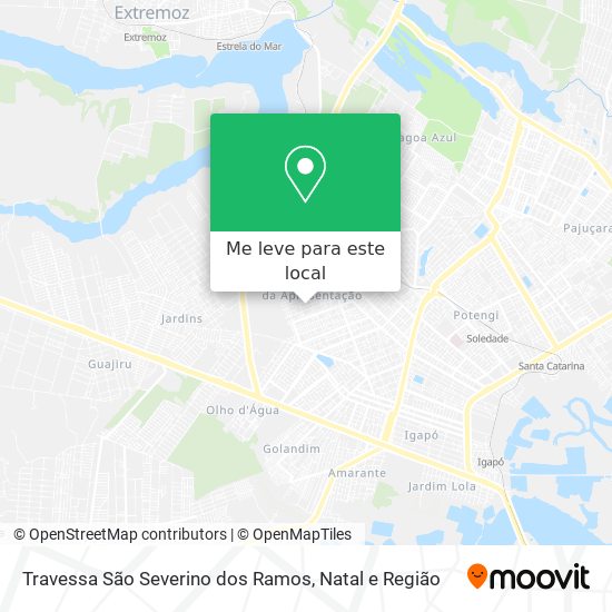 Travessa São Severino dos Ramos mapa