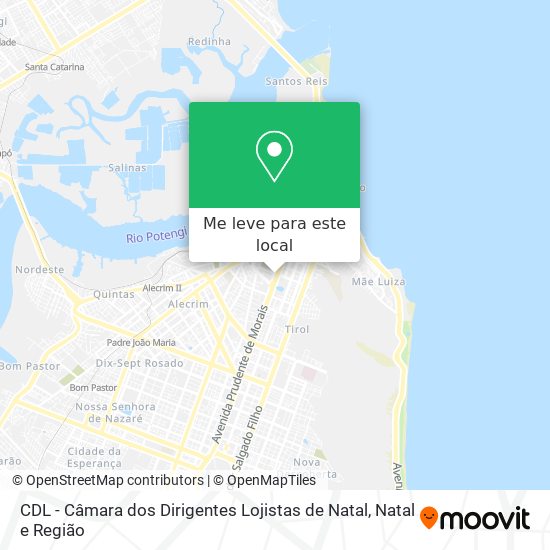 CDL - Câmara dos Dirigentes Lojistas de Natal mapa