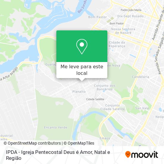 IPDA - Igreja Pentecostal Deus é Amor mapa