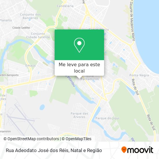 Rua Adeodato José dos Réis mapa