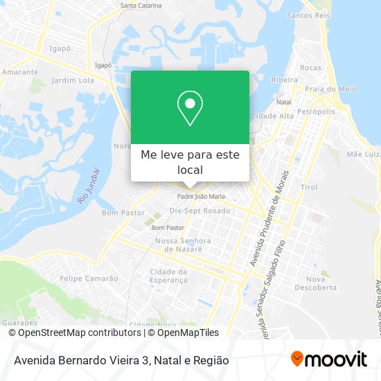 Avenida Bernardo Vieira 3 mapa